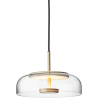 Nuura – Suspension Blossi 1, nordic gold et verre transparent