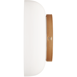 Nuura – Blossi wall lamp, nordic gold and white opal glass