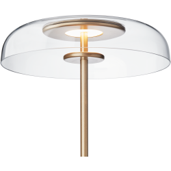 Nuura – Blossi floor lamp, nordic gold and clear glass