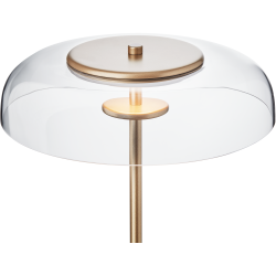 Nuura – Blossi floor lamp, nordic gold and clear glass