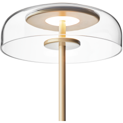 Nuura – Blossi table lamp, nordic gold and clear glass