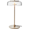 Nuura – Lampe de table Blossi, nordic gold et verre transparent