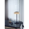 Nuura – Blossi table lamp, black and white opal glass