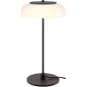 Nuura – Blossi table lamp, black and white opal glass