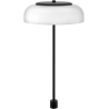 Nuura – Blossi table lamp with stem, black and white opal glass