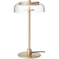 Nuura – Blossi Small table lamp, nordic gold and clear glass