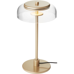 Nuura – Blossi Small table lamp, nordic gold and clear glass