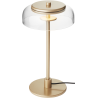 Nuura – Blossi Small table lamp, nordic gold and clear glass