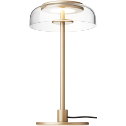 Nuura – Blossi Small table lamp, nordic gold and clear glass