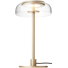 Nuura – Blossi Small table lamp, nordic gold and clear glass