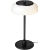 Nuura – Lampe de table Blossi Small, noir et verre opal blanc