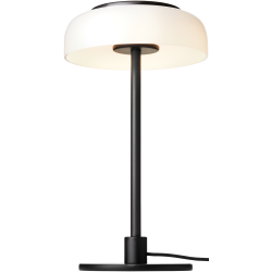 Nuura – Blossi Small table lamp, black and white opal glass