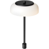 Nuura – Blossi Small table lamp with stem, black and white opal glass