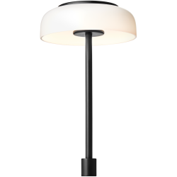 Nuura – Blossi Small table lamp with stem, black and white opal glass