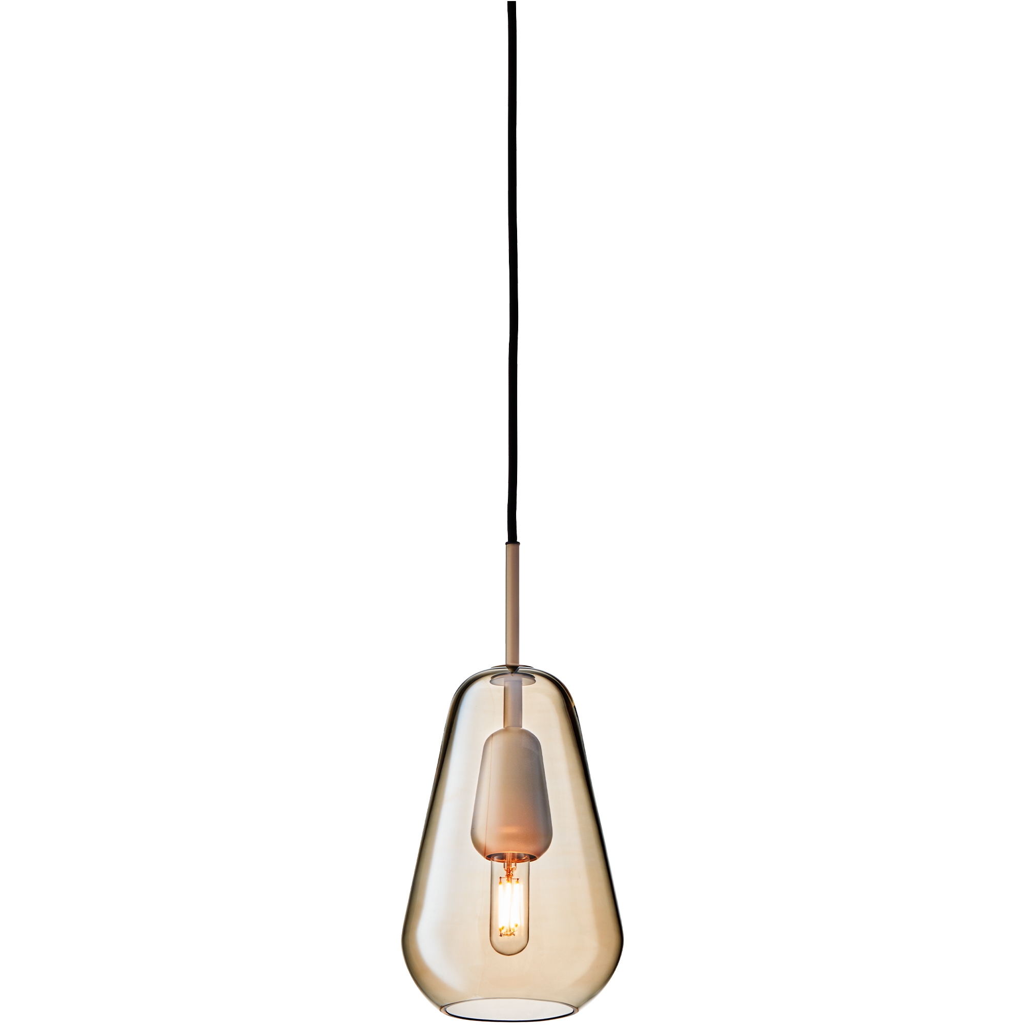 Nuura – Suspension Anoli 1 Small, nordic gold et verre gold