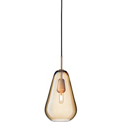 Nuura – Suspension Anoli 1 Medium, nordic gold et verre gold