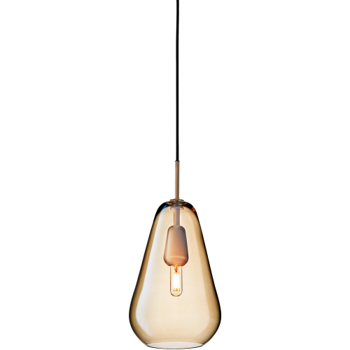 Nuura – Suspension Anoli 1 Medium, nordic gold et verre gold