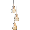 Nuura – Anoli 3 pendant, nordic gold and gold glass