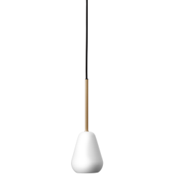 Nuura – Suspension Spot Anoli, nordic gold et abat-jour blanc