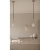 Nuura – Anoli Spot pendant, nordic gold and white lampshade