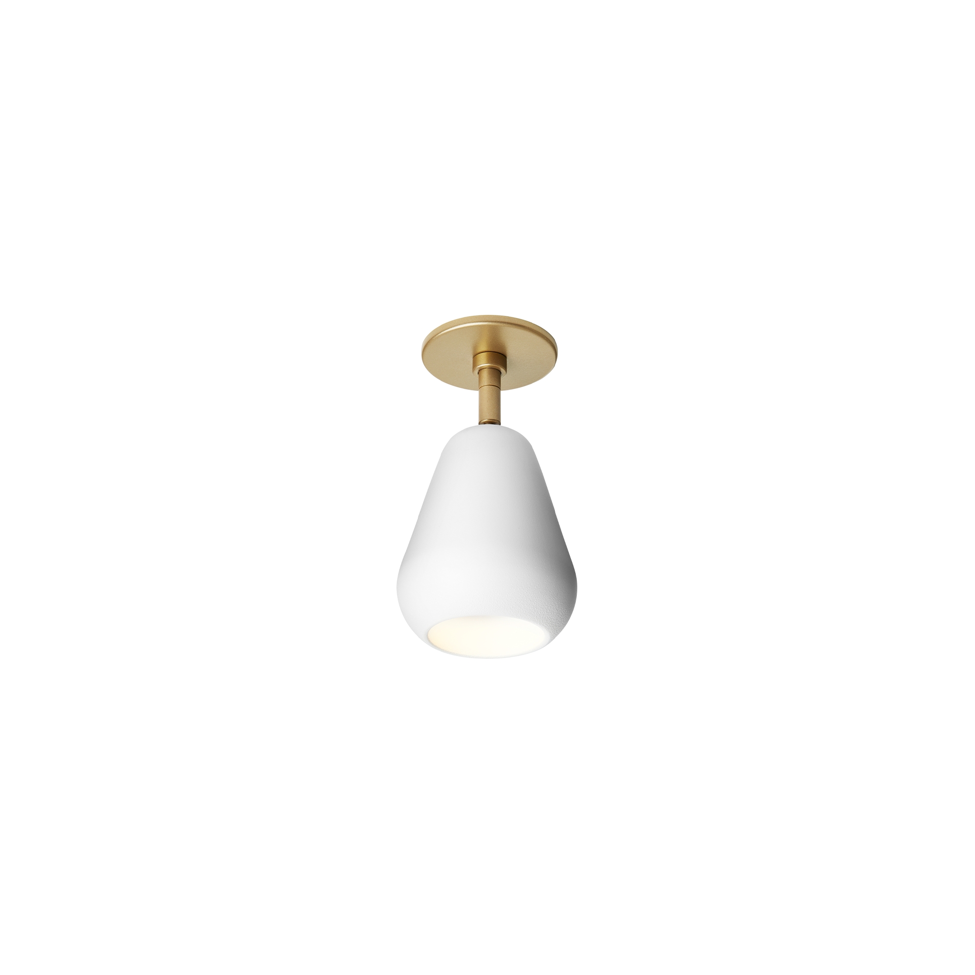 Nuura – Anoli Spot recessed, nordic gold and white lampshade