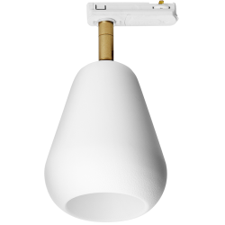 Nuura – Anoli Spot Track, nordic gold and white lampshade