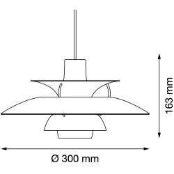 Louis Poulsen – Suspension PH5 Mini, cuivre