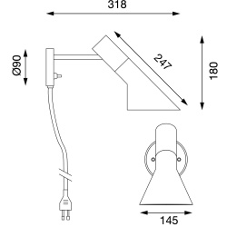 Louis Poulsen – Applique AJ, blanc