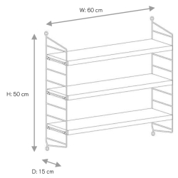 String Furniture – String Pocket shelves, ash