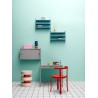 String Furniture – String Pocket metal shelves, blue