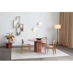 Gubi – Multi-Lite Ø36 cm pendant, brass and white semi matt