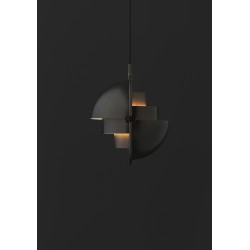 Gubi – Suspension Multi-Lite Small Ø25,5 cm, laiton noir et laiton noir