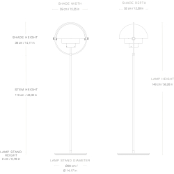 Gubi – Multi-Lite floor lamp, chrome and chrome