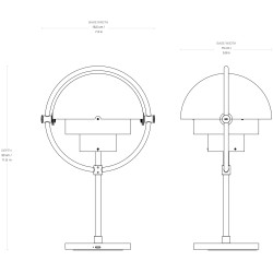 Gubi – Multi-lite portable lamp, white and chrome