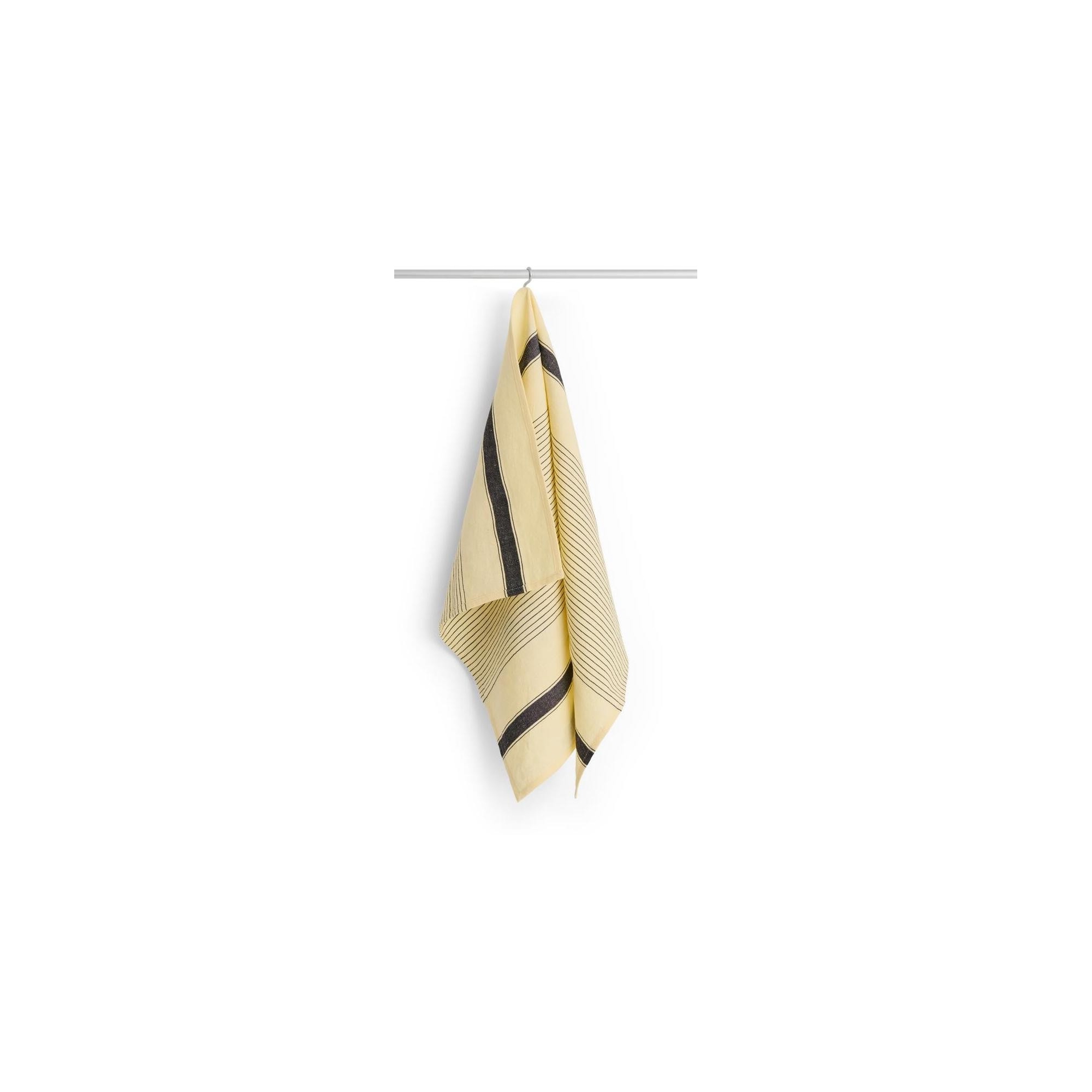 Linear tea towel - 52x80cm - soft yellow - HAY