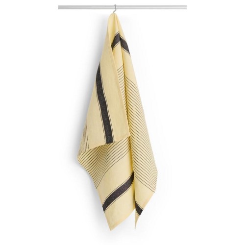 Linear tea towel - 52x80cm - soft yellow - HAY