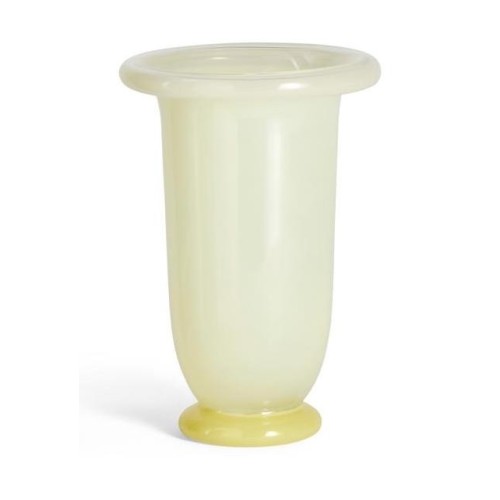 Vase Empire - Medium - jaune citron / base citron foncé - HAY