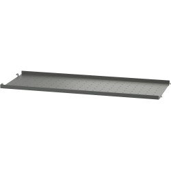 String Furniture – Metal shelf low edge 78x30cm, dark grey