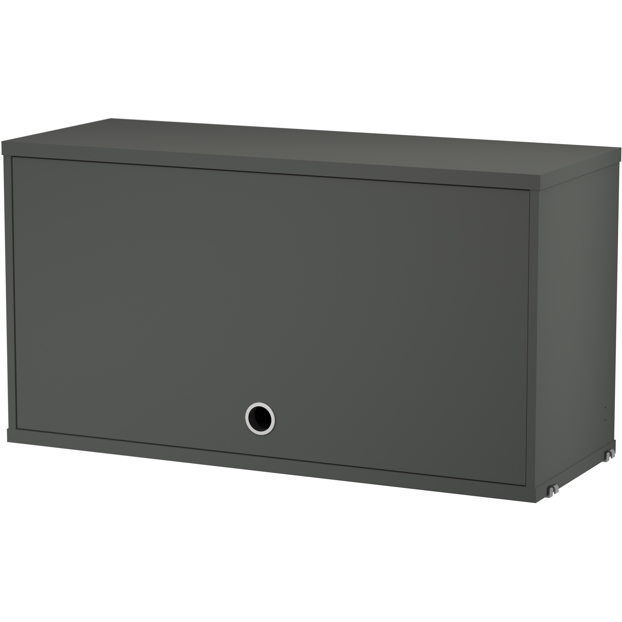 String Furniture – Cabinet flip door W78xD30xH42 cm, dark grey