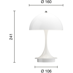 Louis Poulsen – Lampe Panthella Portable 160, jaune opaque (V3)