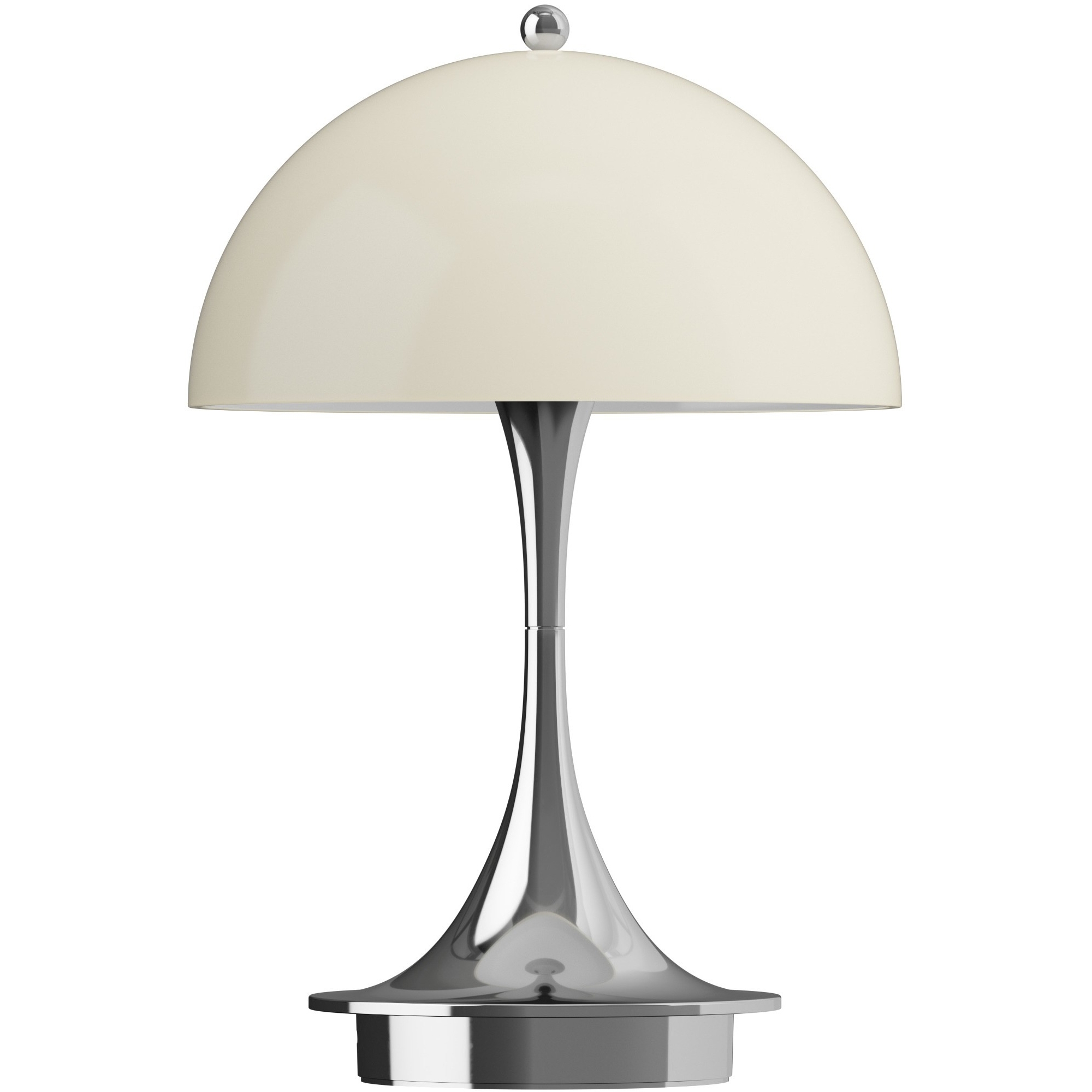 Louis Poulsen – Lampe Panthella Portable 160, beige opale et chrome (V3)