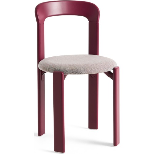 Rey Chair – Grape red + Steelcut trio 416 - HAY