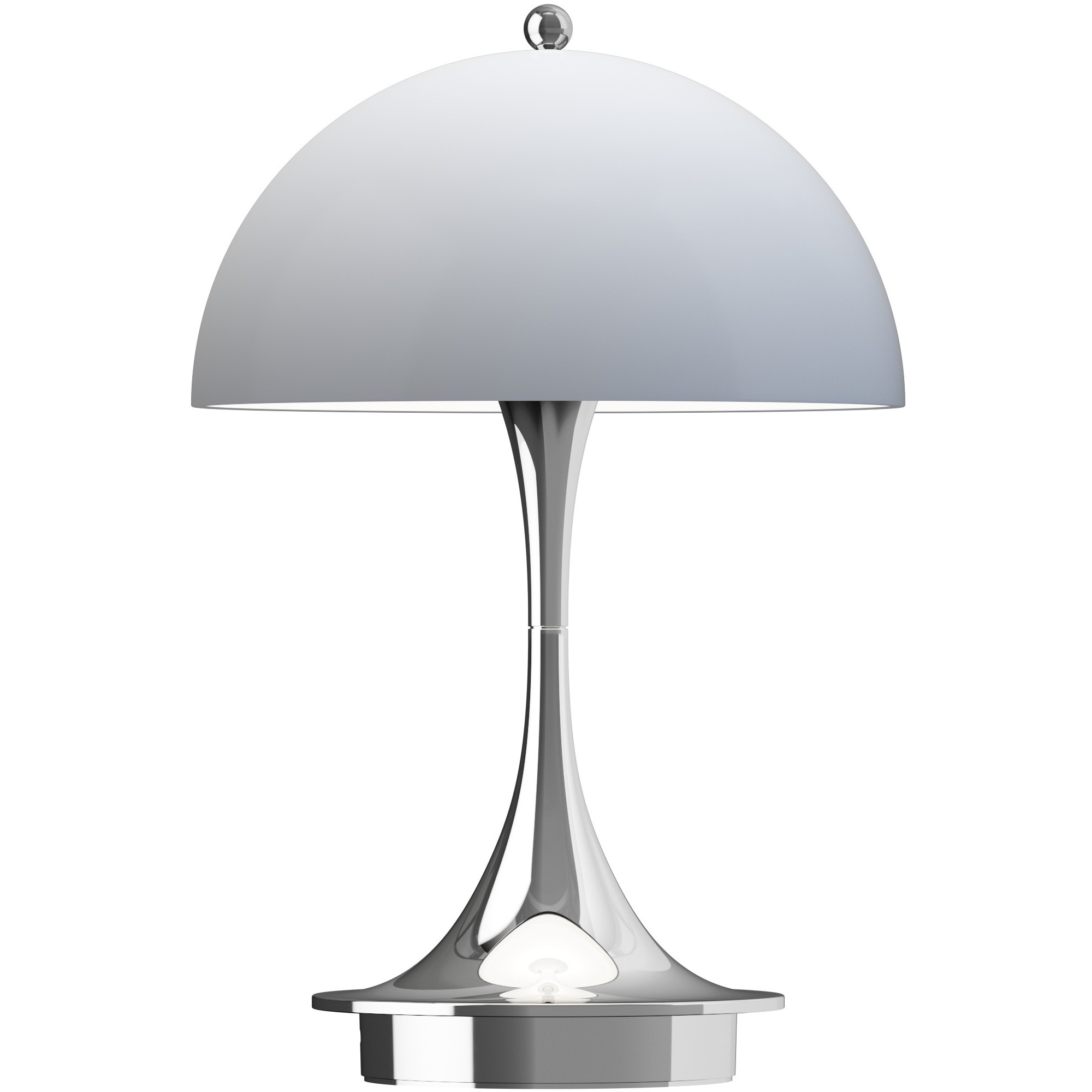 Louis Poulsen – Lampe Panthella Portable 160, bleu gris opale et chrome (V3)