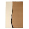 Tapis Soil Kelim - 170x240cm - sable foncé / blanc cassé - Ferm Living