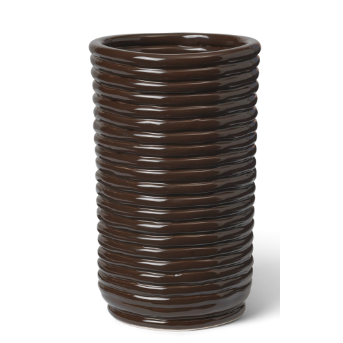 Corduroy vase - carob brown - Ferm Living