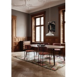 noyer - table de repas Gubi elliptique 120 x 230 cm