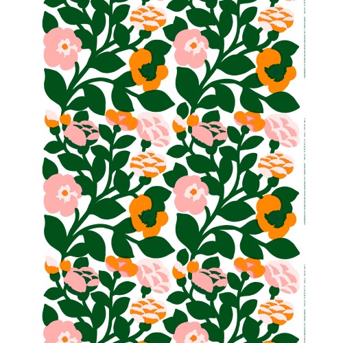 Green Green 163 acrylic coated cotton fabric - Marimekko