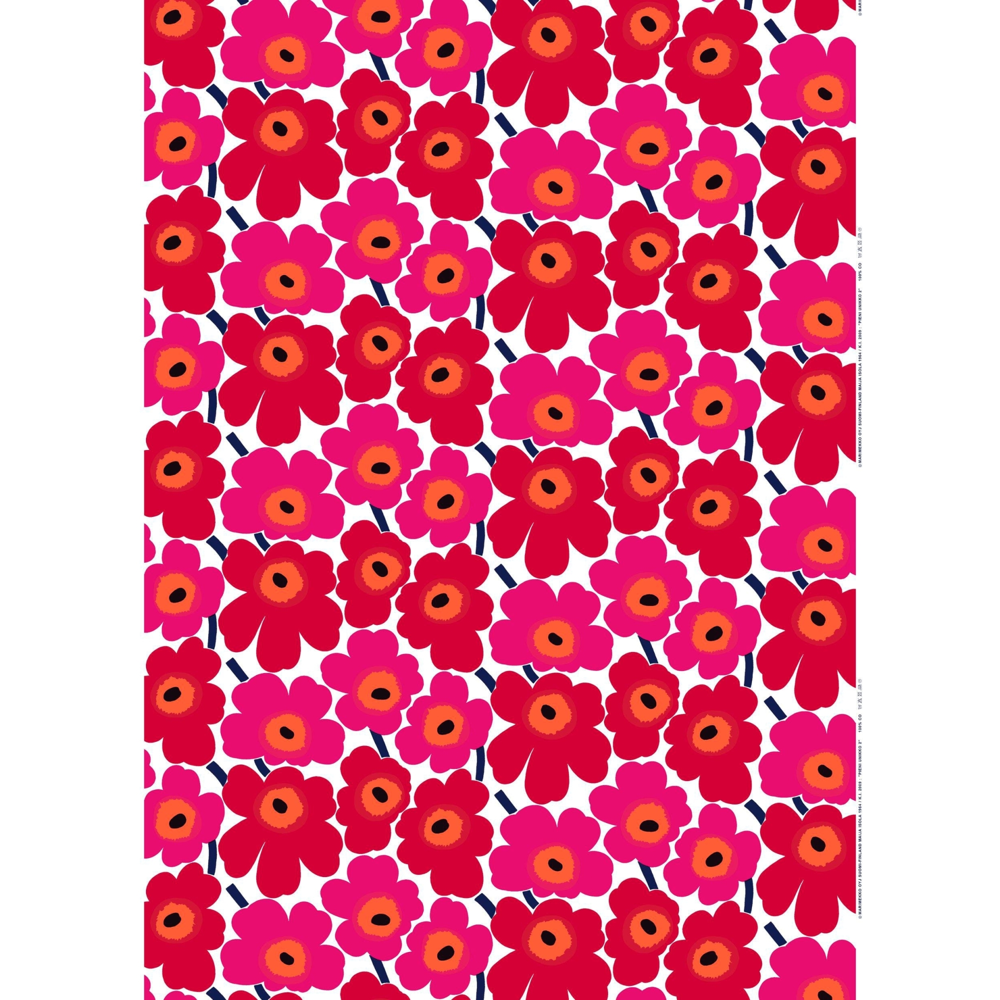 Pieni Unikko - rouge 001 - cotton - Marimekko fabric