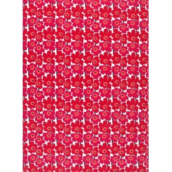 Mini Unikko - rouge 001 - coton - tissu Marimekko