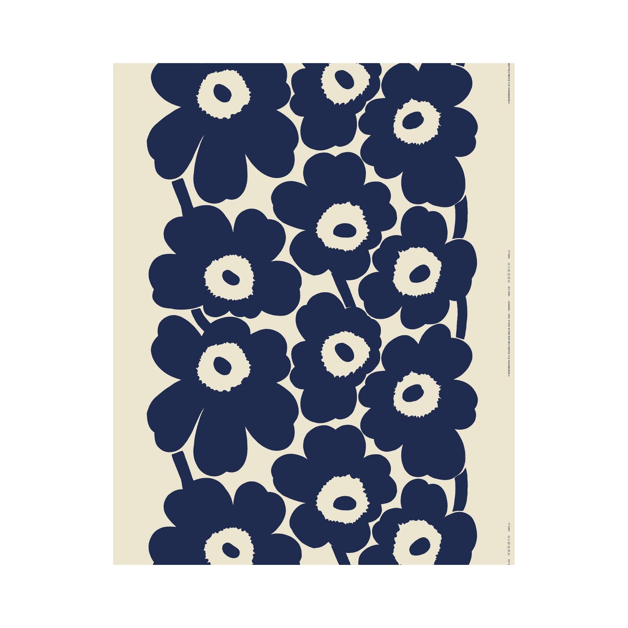 Unikko - 851 - linen - Marimekko fabric